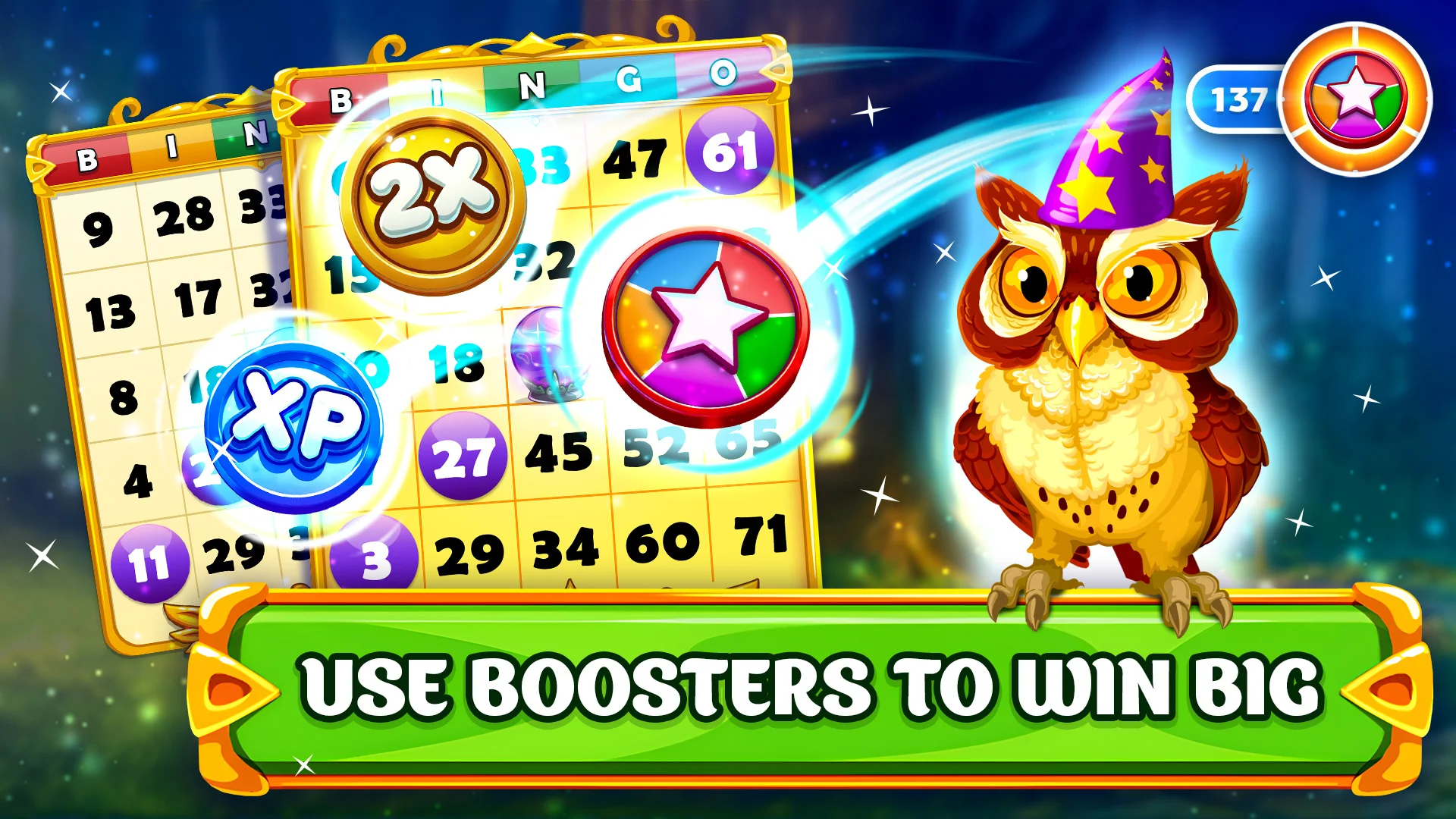 Wizard of Bingo features